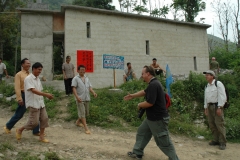 Anders Lindstrom welcomed to Fu Ping village